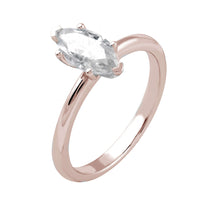 Lab Diamond Ring 14k Gold Marquise Cut