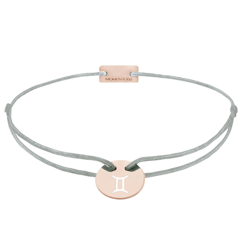 Sternzeichen Zwillinge Armband Silber rosé vergoldet